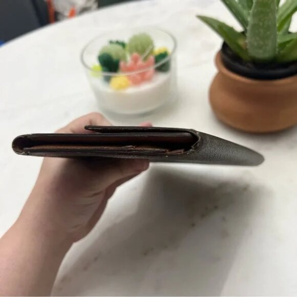 Vintage Louis Vuitton Pochette Passport Trifold Wallet Organizer Case LARGE - Picture 6 of 16